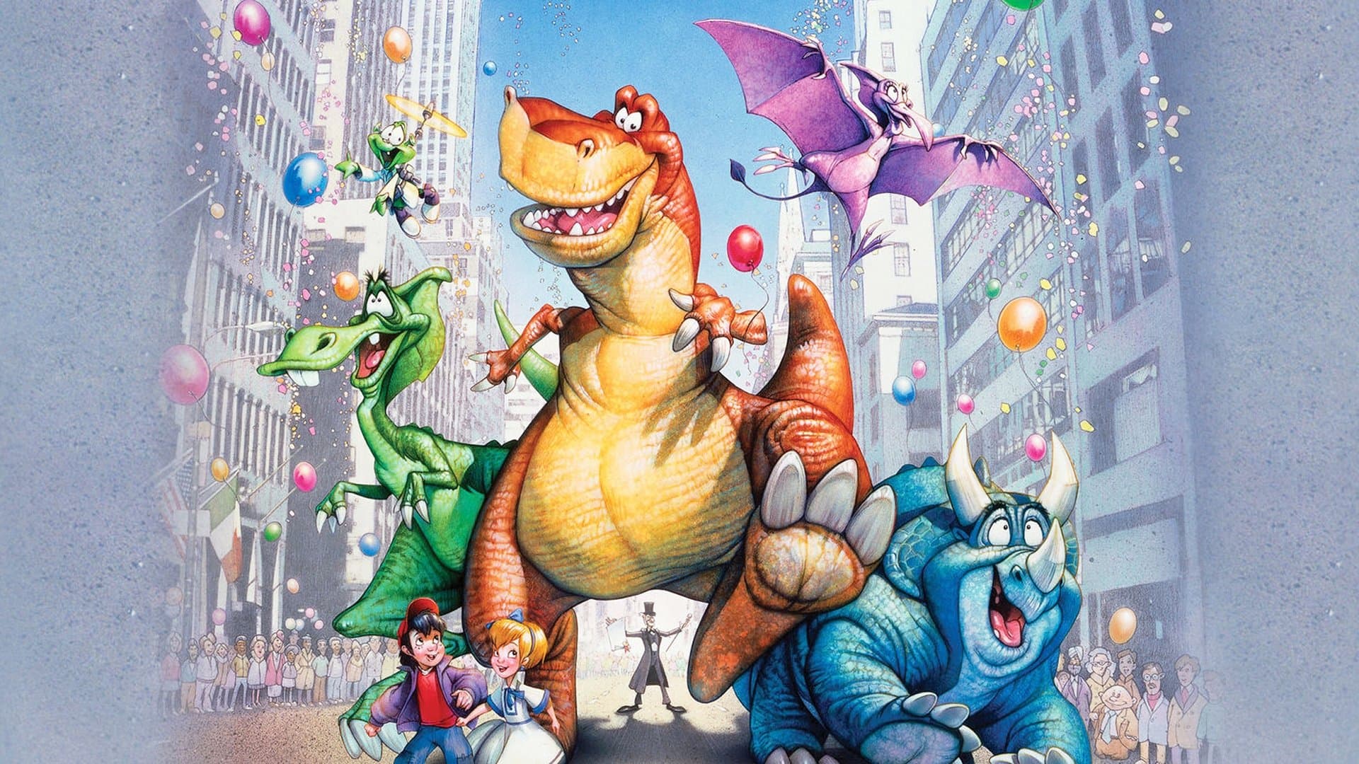 We're Back! A Dinosaur's Story Backdrop