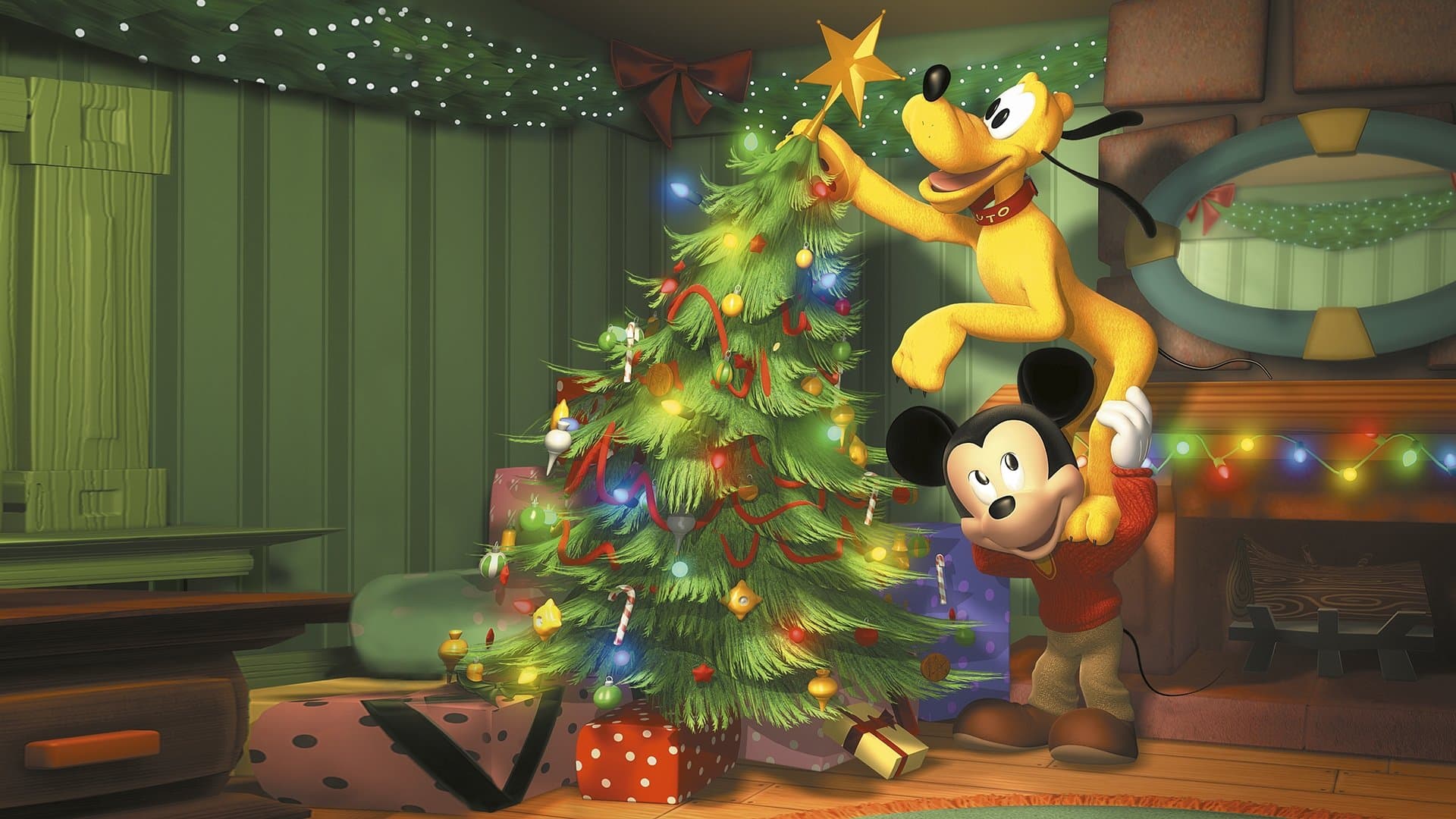 Mickey's Twice Upon a Christmas Backdrop