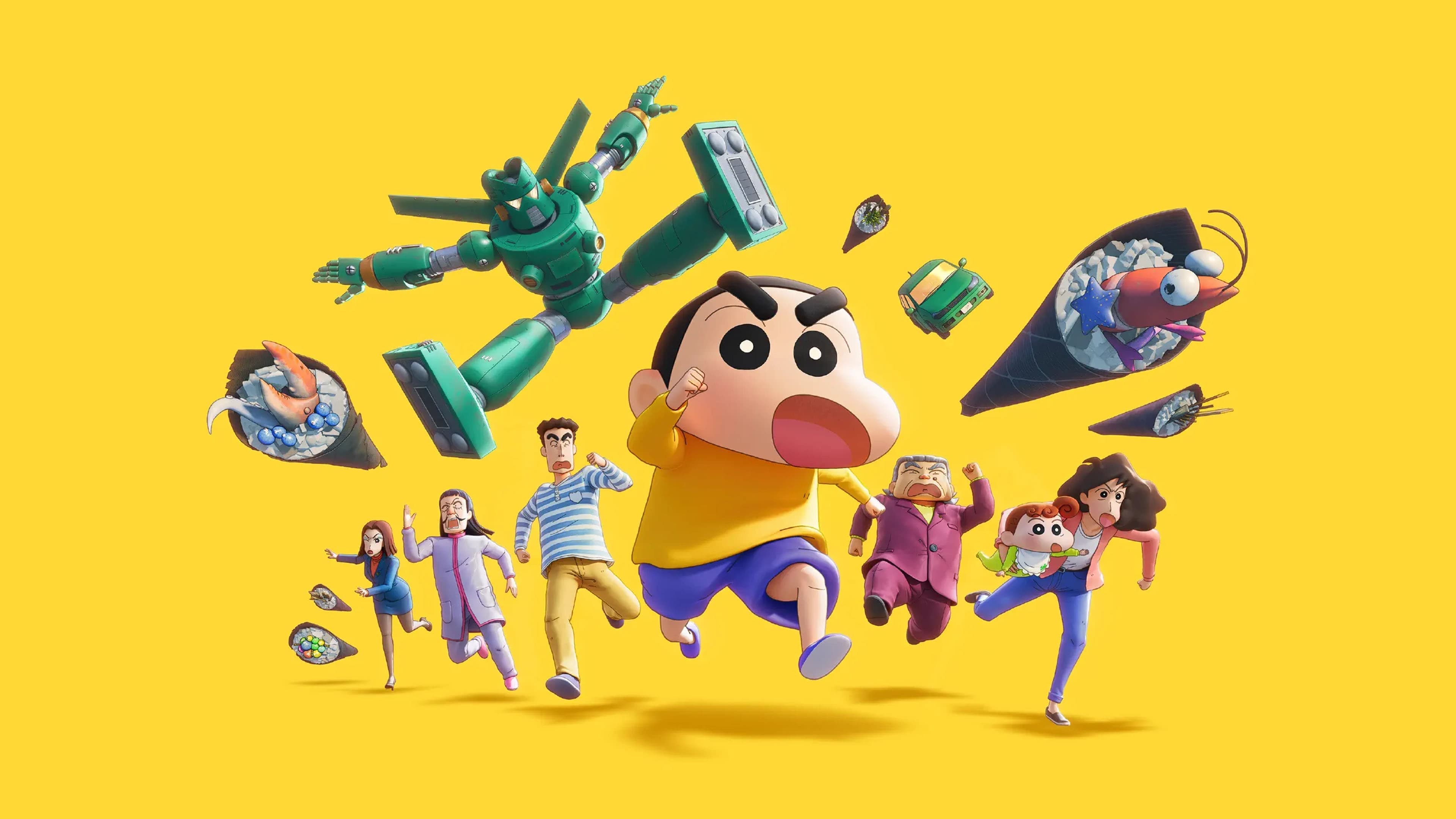 New Dimension! Crayon Shin-chan the Movie: Battle of Supernatural Powers ~Flying Sushi~ Backdrop