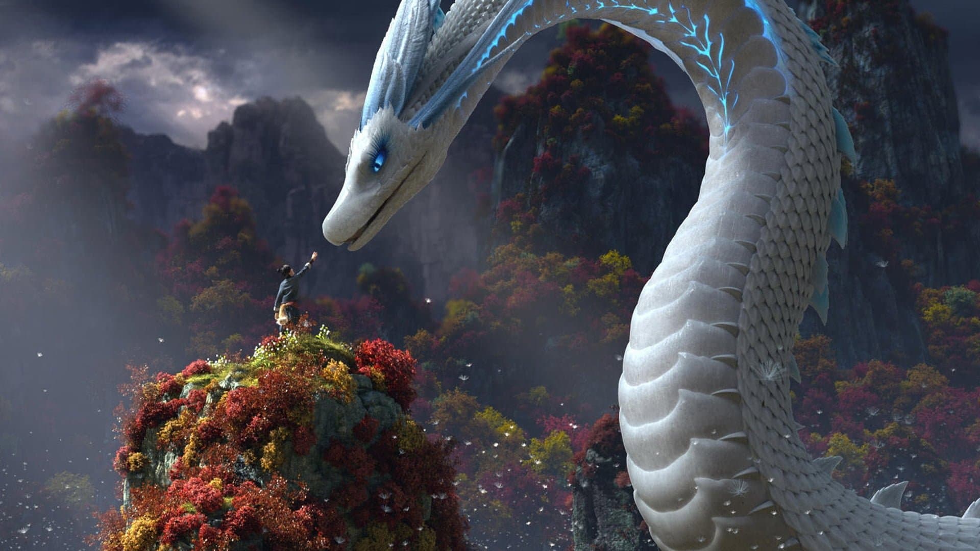 White Snake Backdrop