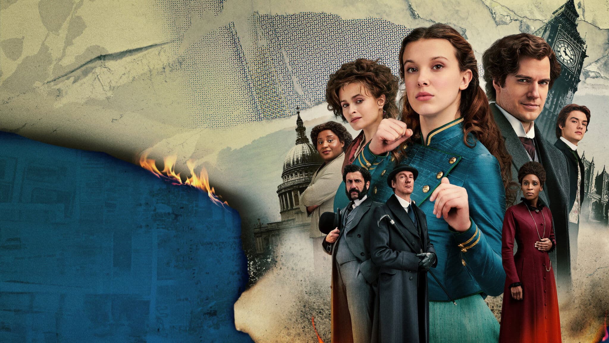Enola Holmes 2 Backdrop