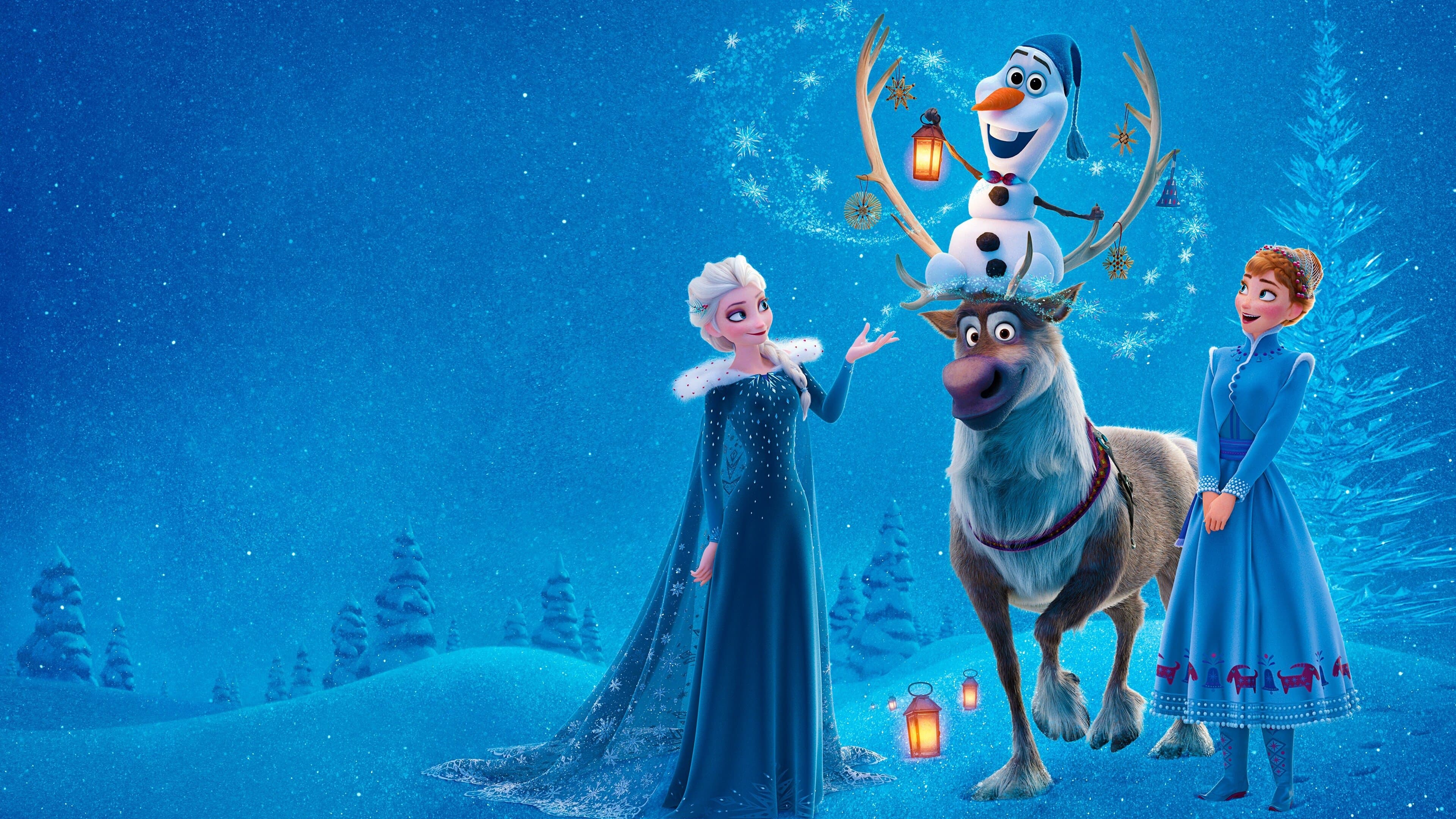 Olaf's Frozen Adventure Backdrop