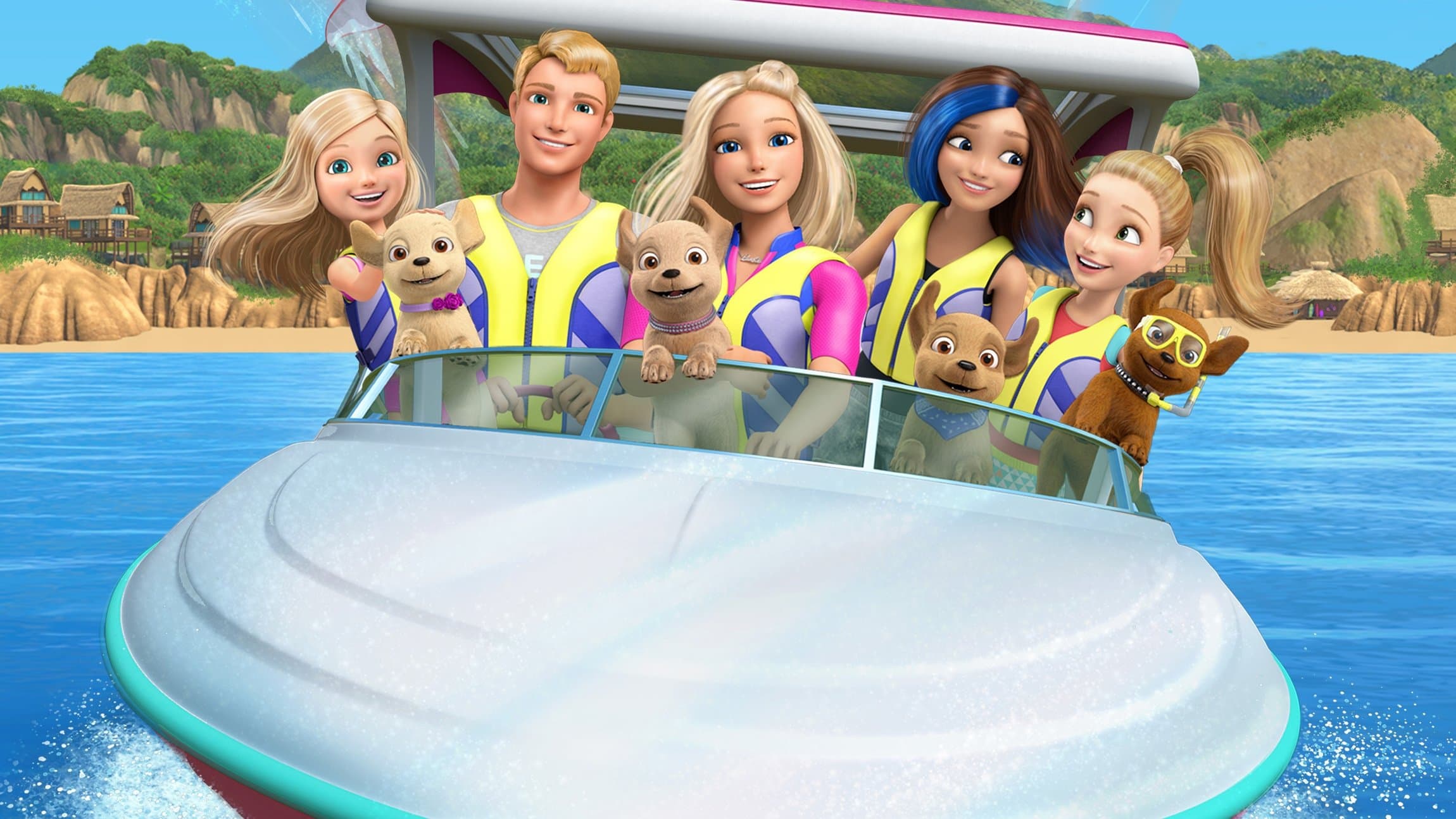 Barbie: Dolphin Magic Backdrop