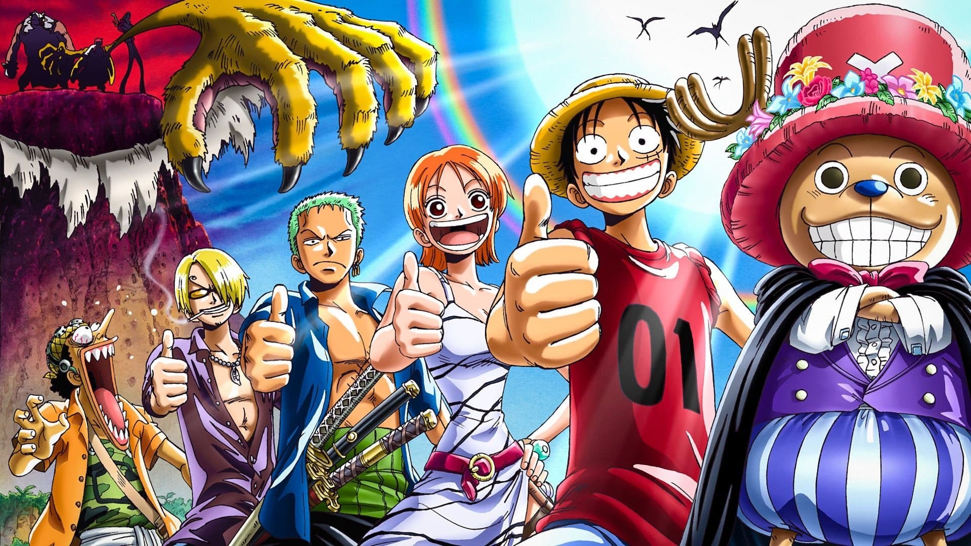 One Piece: Chopper's Kingdom on the Island of Strange Animals Backdrop