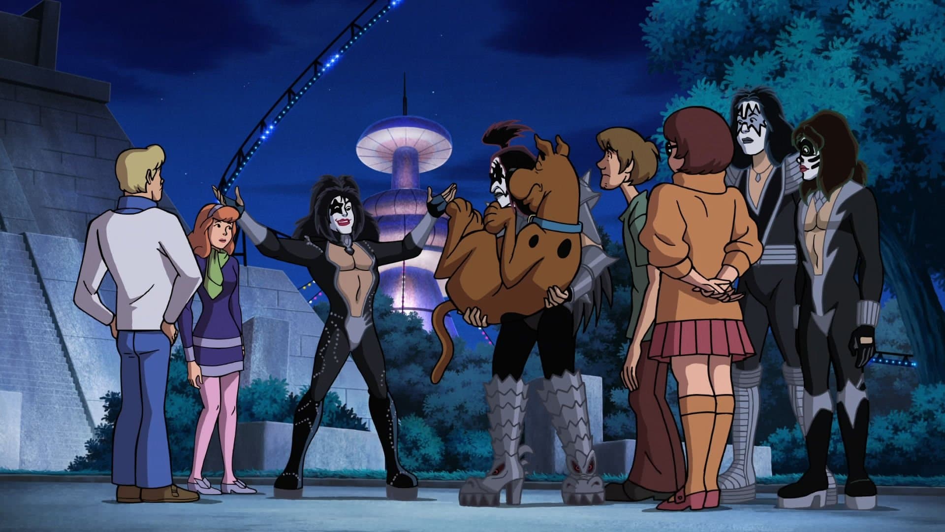 Scooby-Doo! and KISS: Rock and Roll Mystery Backdrop