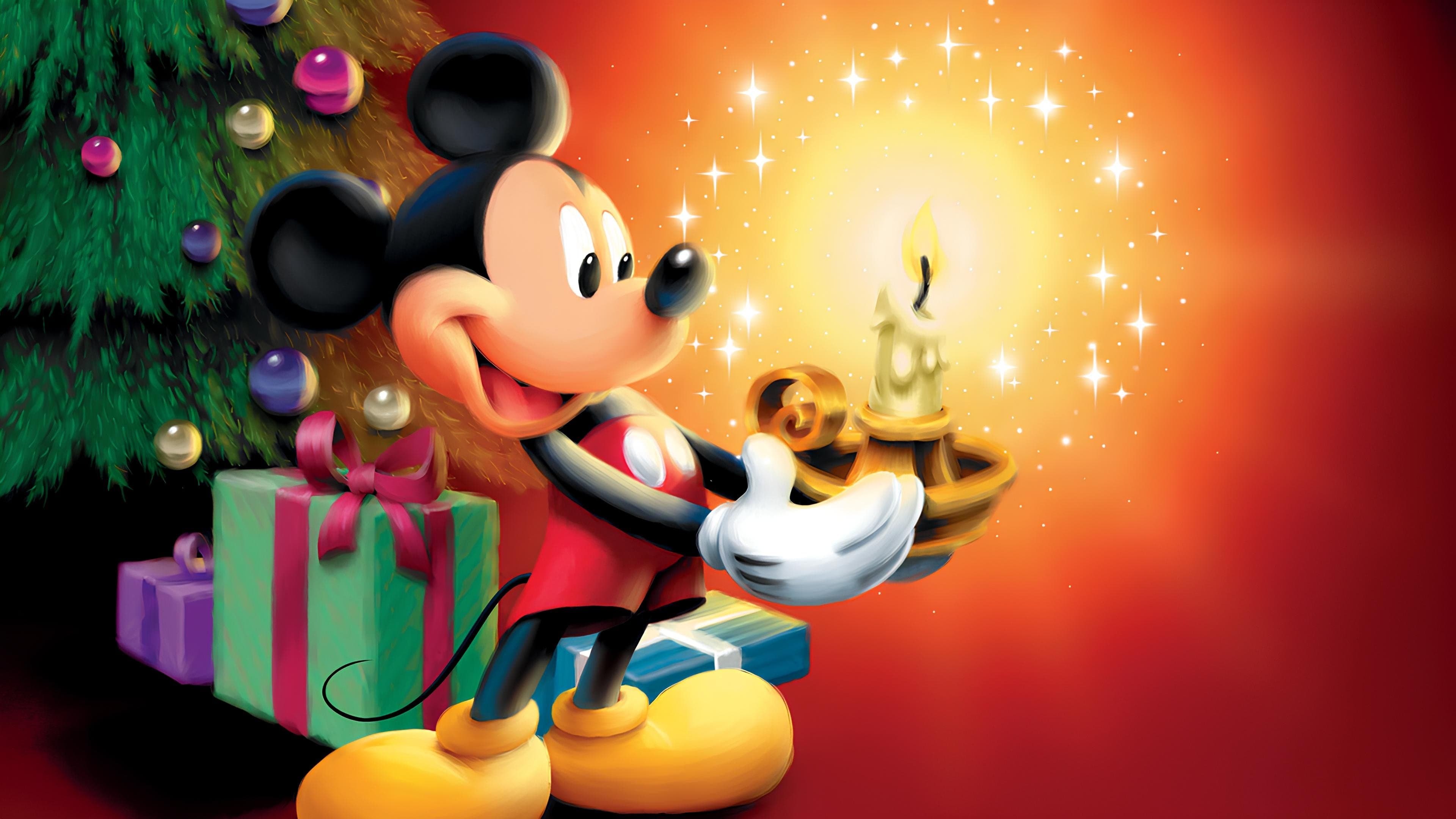 Mickey's Once Upon a Christmas Backdrop