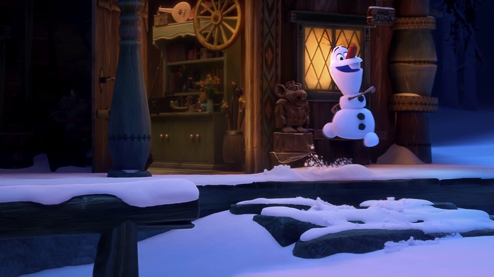 Once Upon a Snowman Backdrop