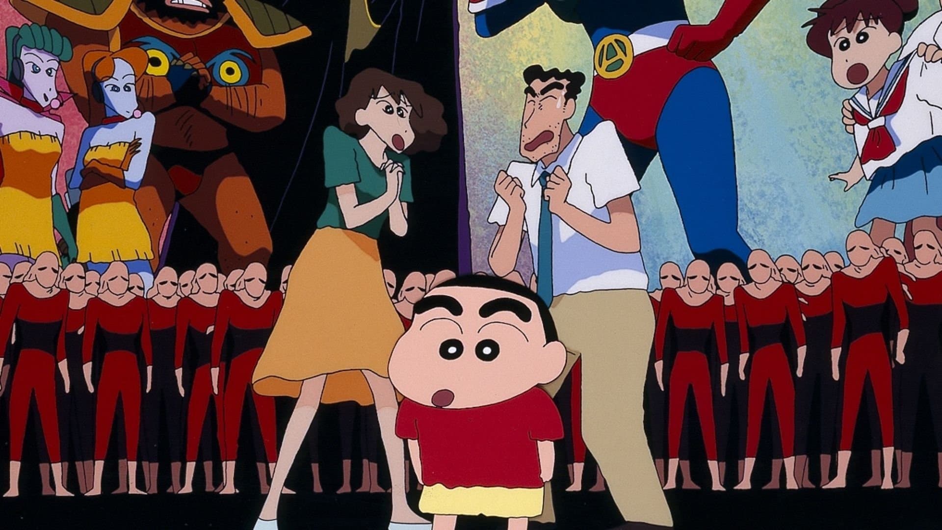 Crayon Shin-chan: Action Mask vs. Leotard Devil Backdrop