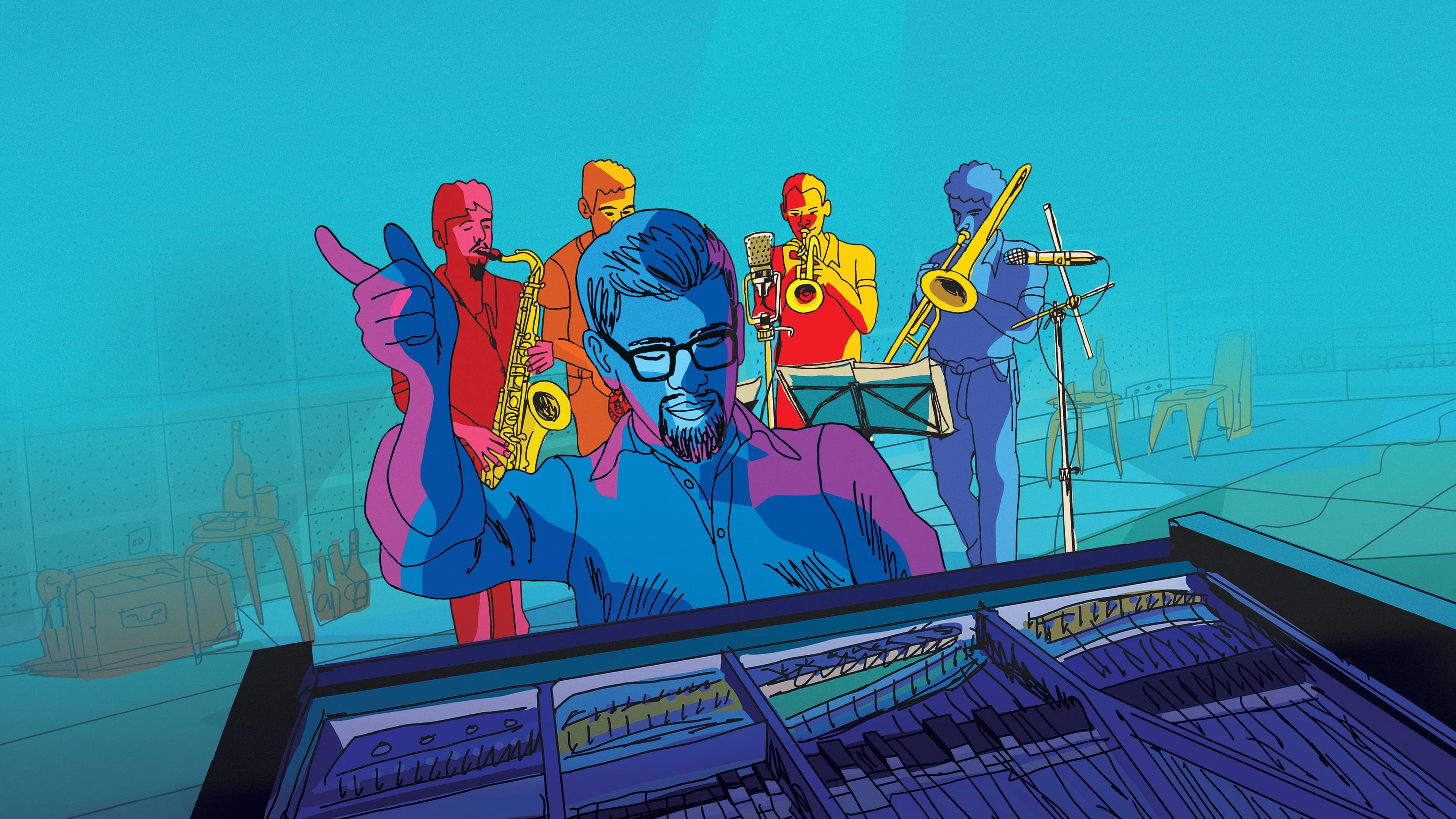 They Shot the Piano Player Backdrop