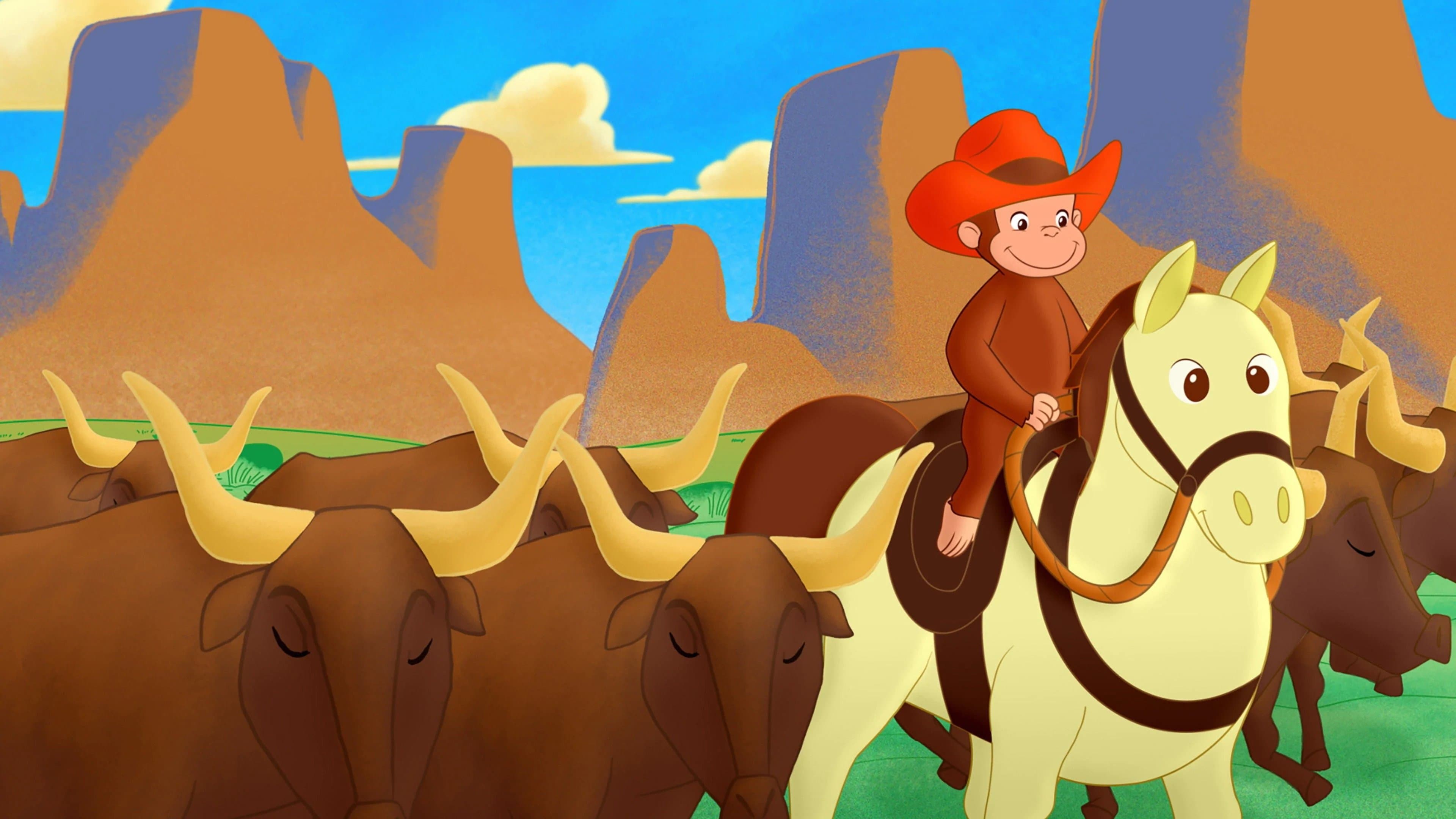 Curious George: Go West, Go Wild Backdrop