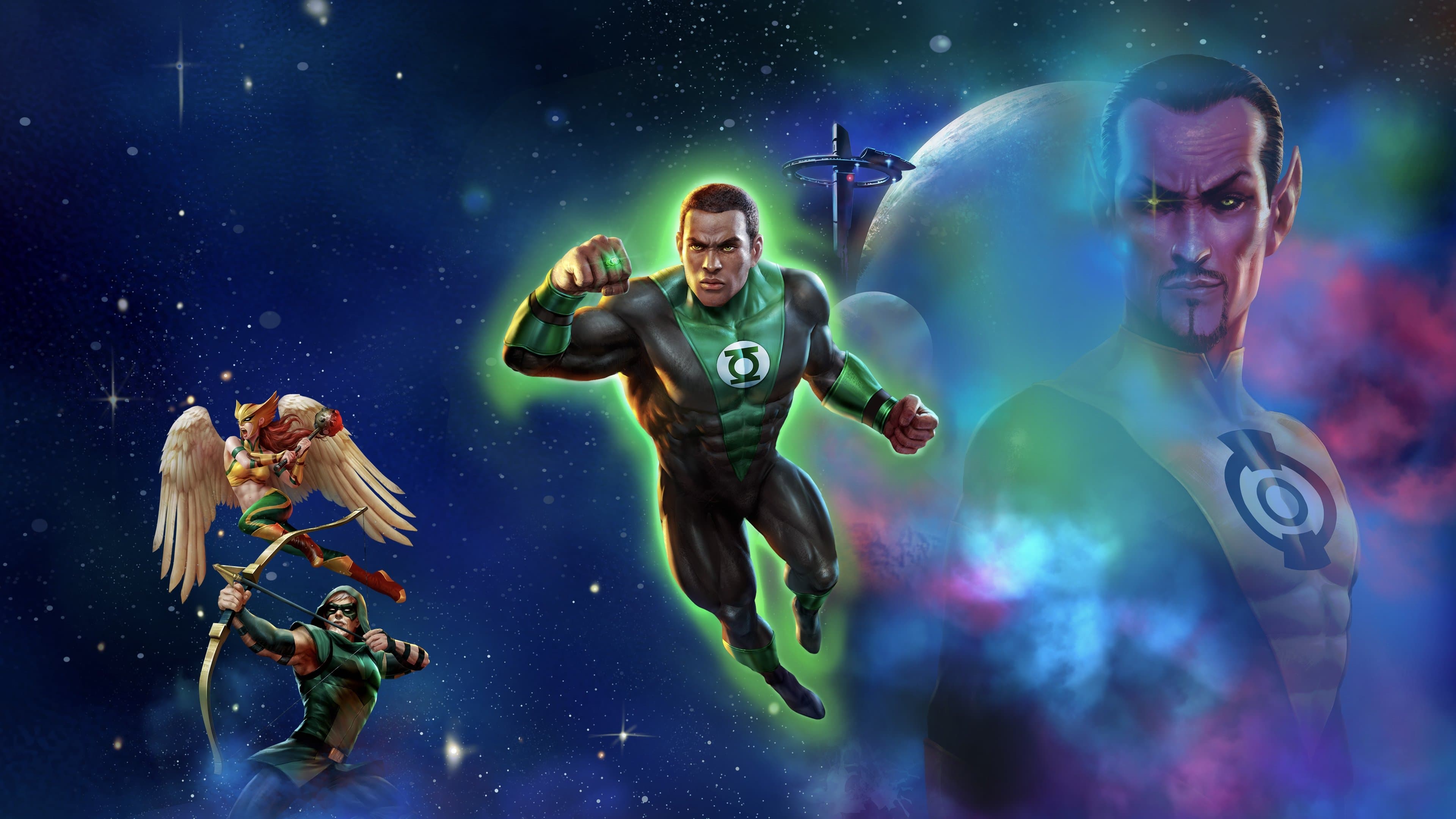 Green Lantern: Beware My Power Backdrop