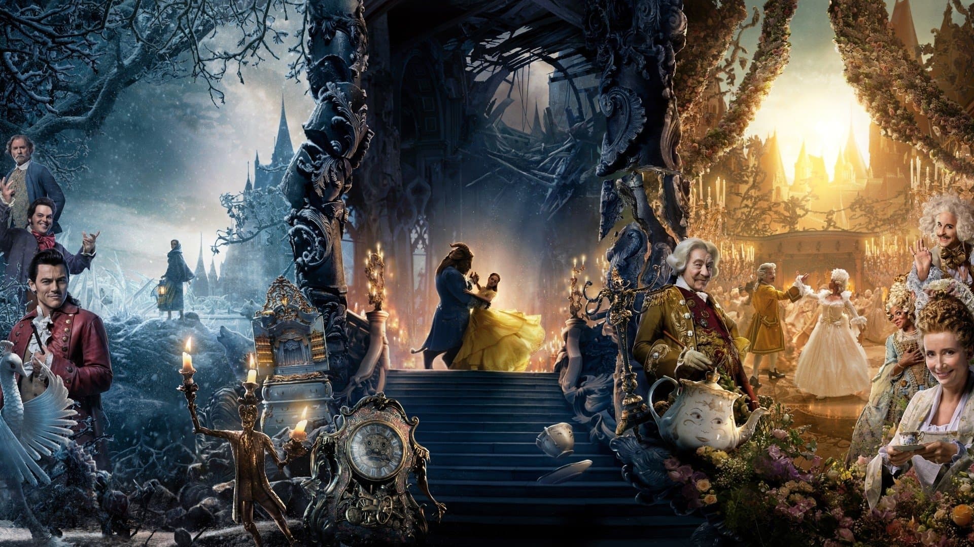 Beauty and the Beast Backdrop