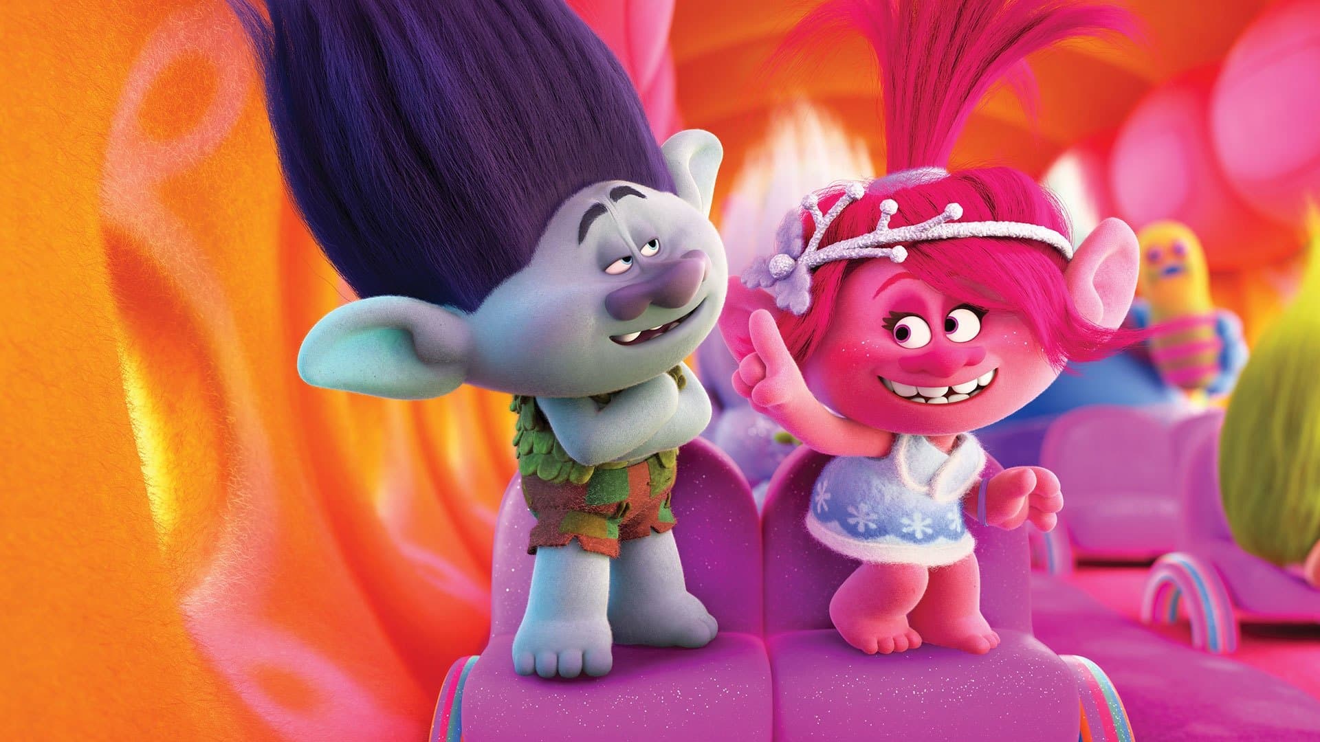 Trolls Holiday Backdrop