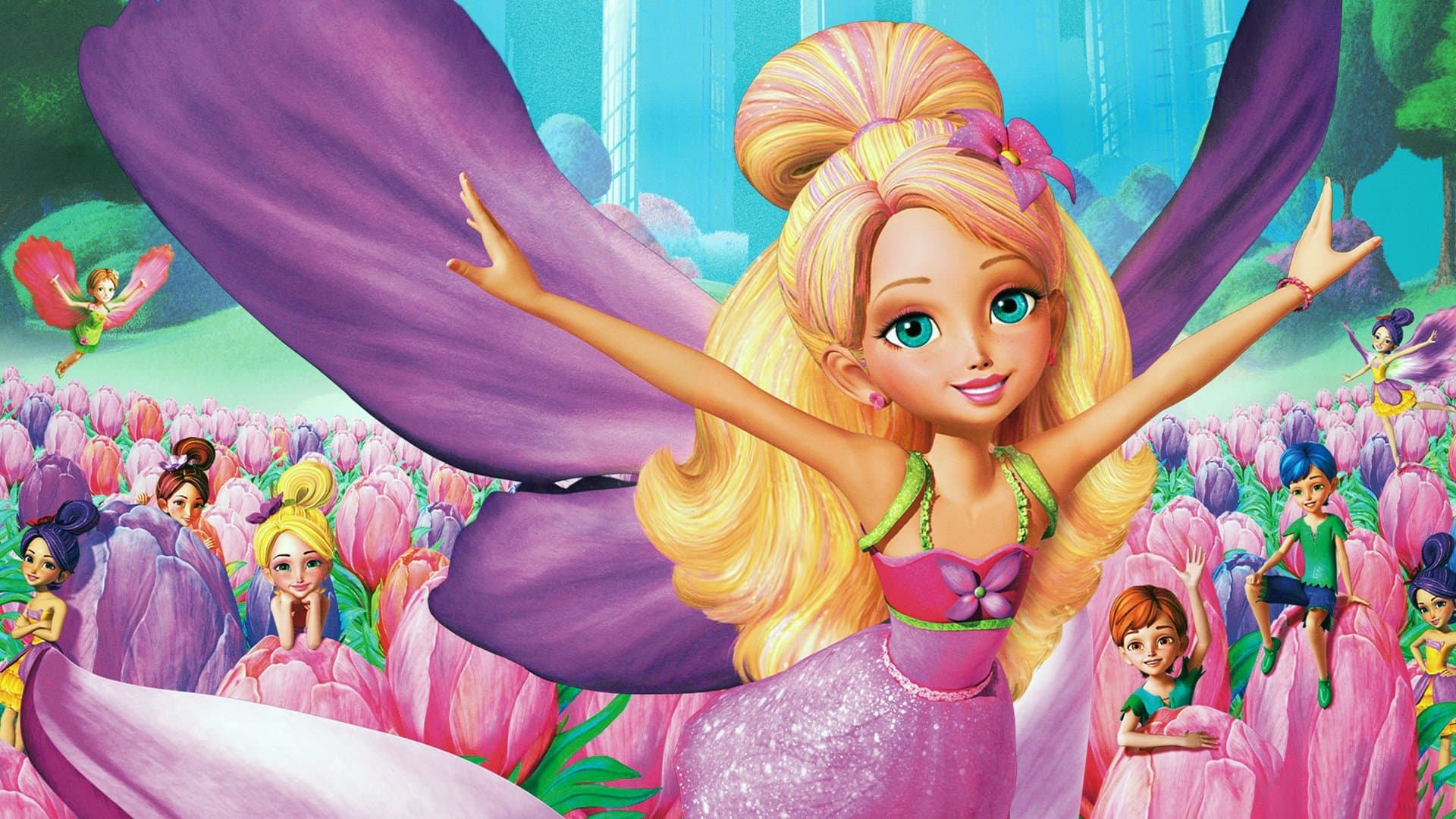Barbie Presents: Thumbelina Backdrop